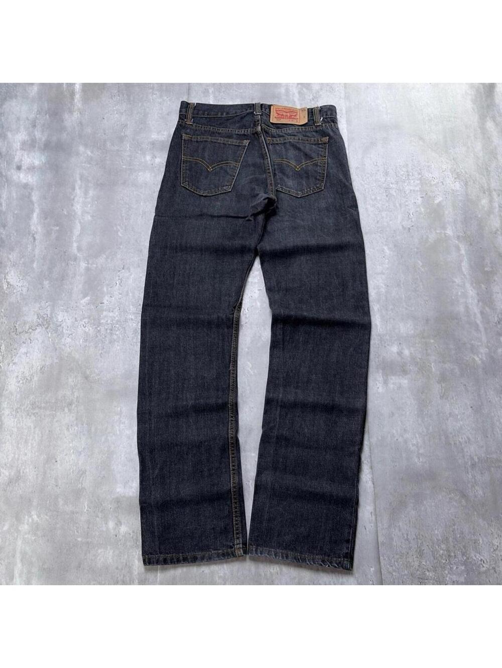 Y2K Black Levi’s 501 Grunge Straight Skater Denim Jeans